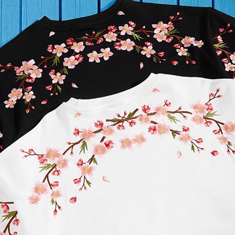Embroidery - Yokosuka Style Sweatshirt "Sakura Branch"