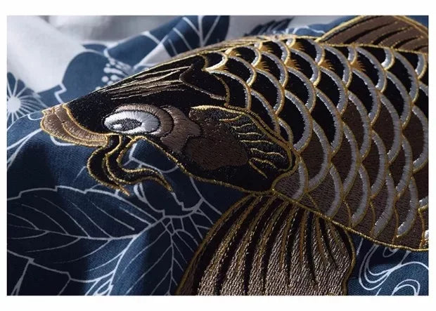 Embroidery - Yokosuka Style T-Shirt "Koi Fish"