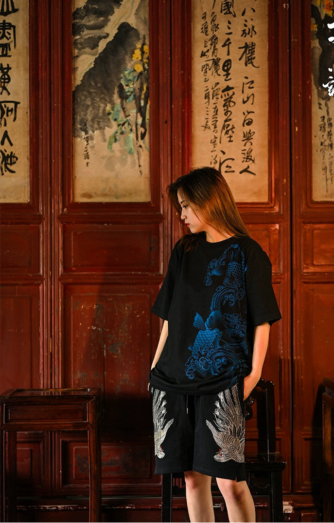 Embroidery - Yokosuka Style T-Shirt "Koi"