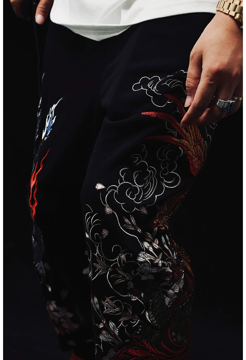 Embroidery - Yokosuka Style Trousers "Ryū with Tora"