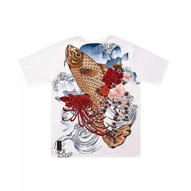 Embroidery - Yokosuka Style T-Shirt "Koi"
