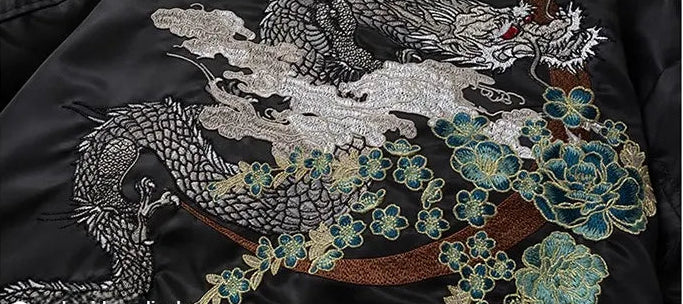 Embroidery - Bomber Jacket "Watatsumi"