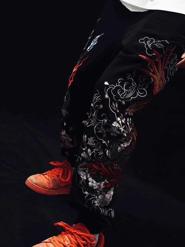 Embroidery - Yokosuka Style Trousers "Ryū with Tora"