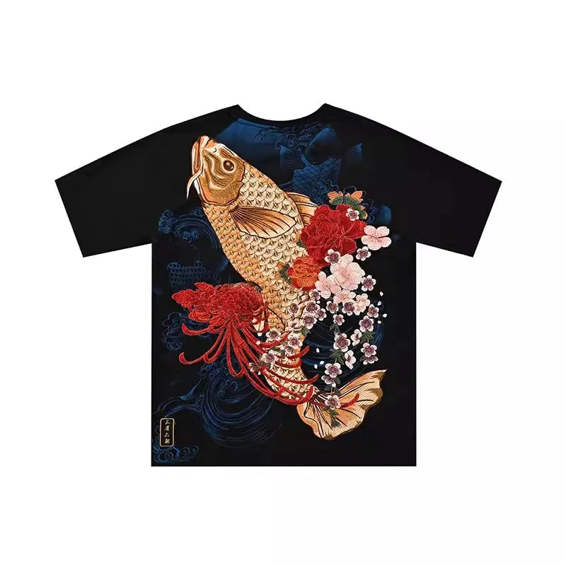 Embroidery - Yokosuka Style T-Shirt "Koi"
