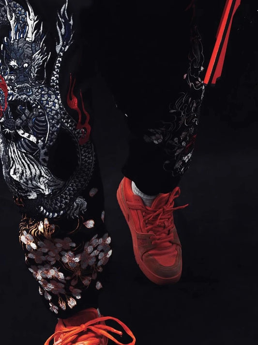 Embroidery - Yokosuka Style Trousers "Ryū with Tora"
