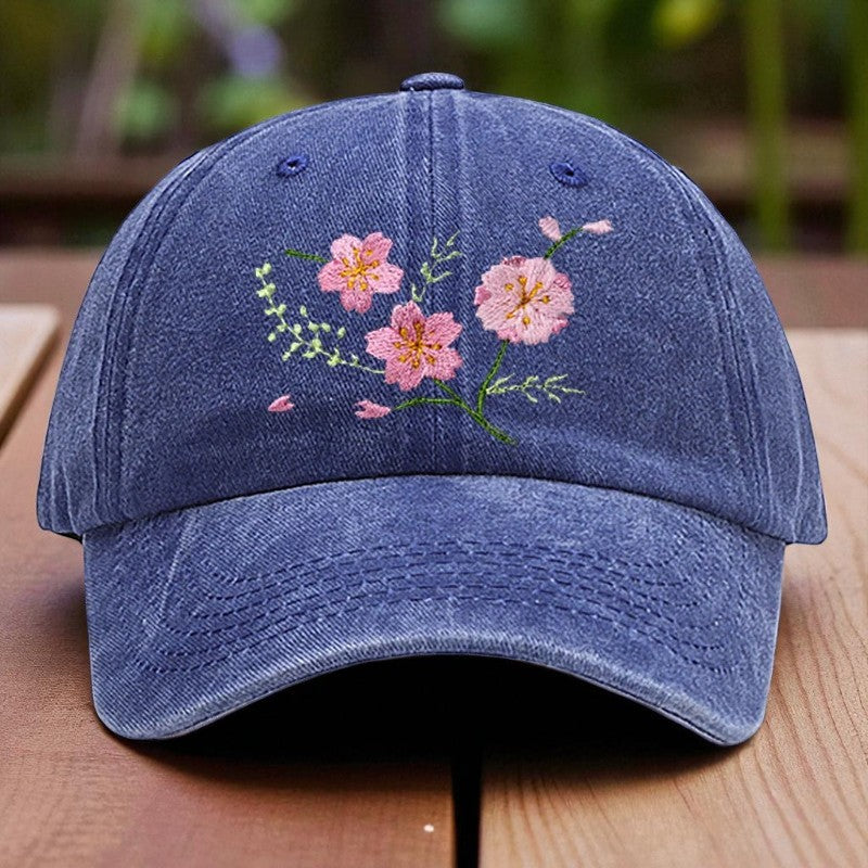 Embroidery - Casual Cap "Sakura Branch"
