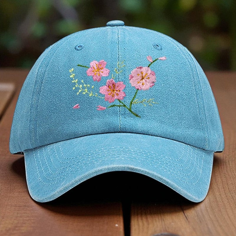 Embroidery - Casual Cap "Sakura Branch"