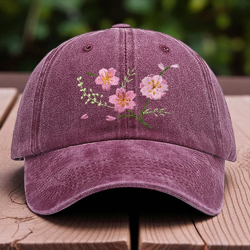 Embroidery - Casual Cap "Sakura Branch"