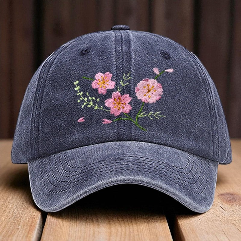Embroidery - Casual Cap "Sakura Branch"