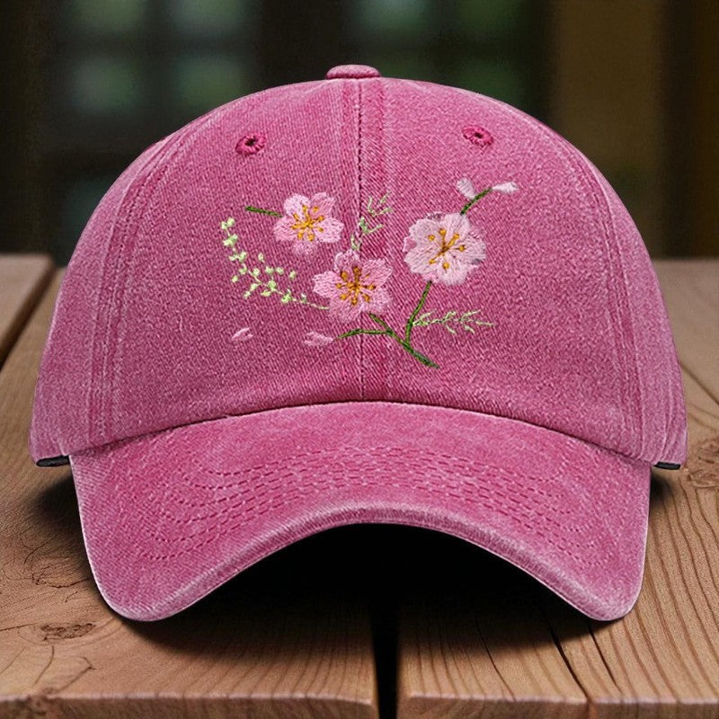 Embroidery - Casual Cap "Sakura Branch"