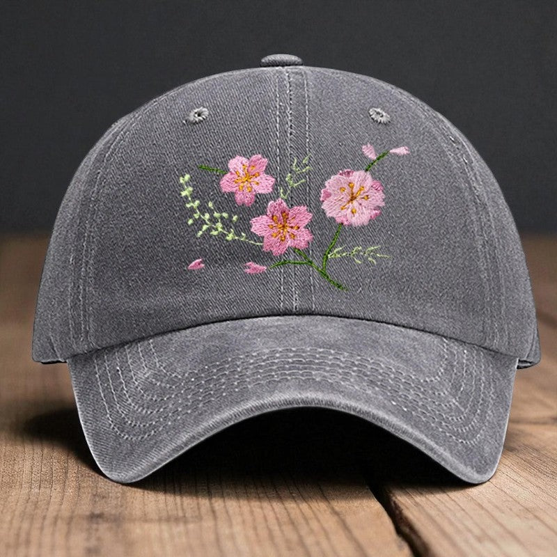 Embroidery - Casual Cap "Sakura Branch"