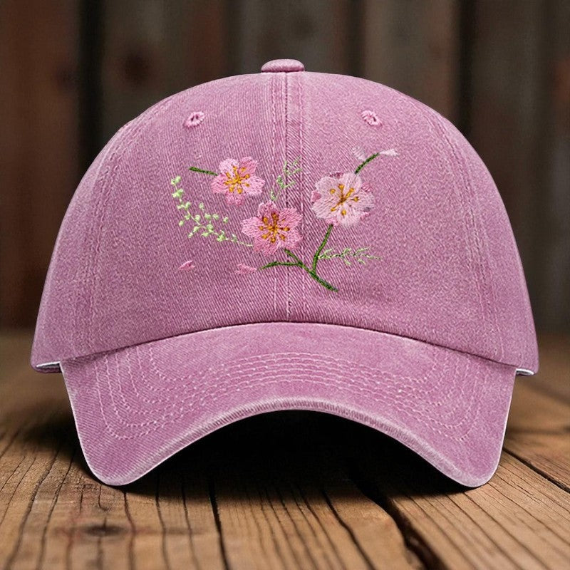 Embroidery - Casual Cap "Sakura Branch"