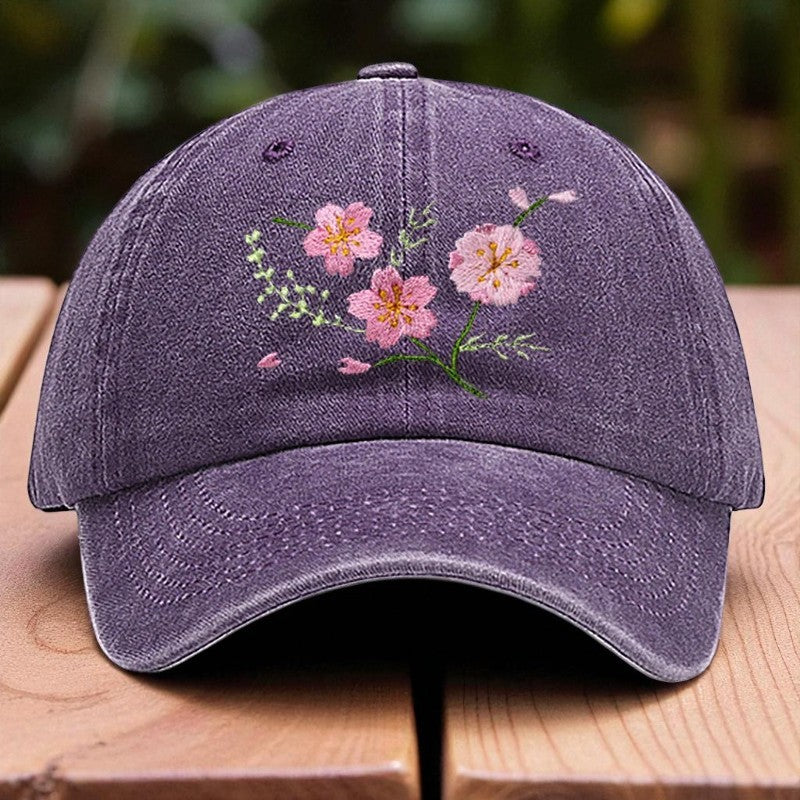 Embroidery - Casual Cap "Sakura Branch"
