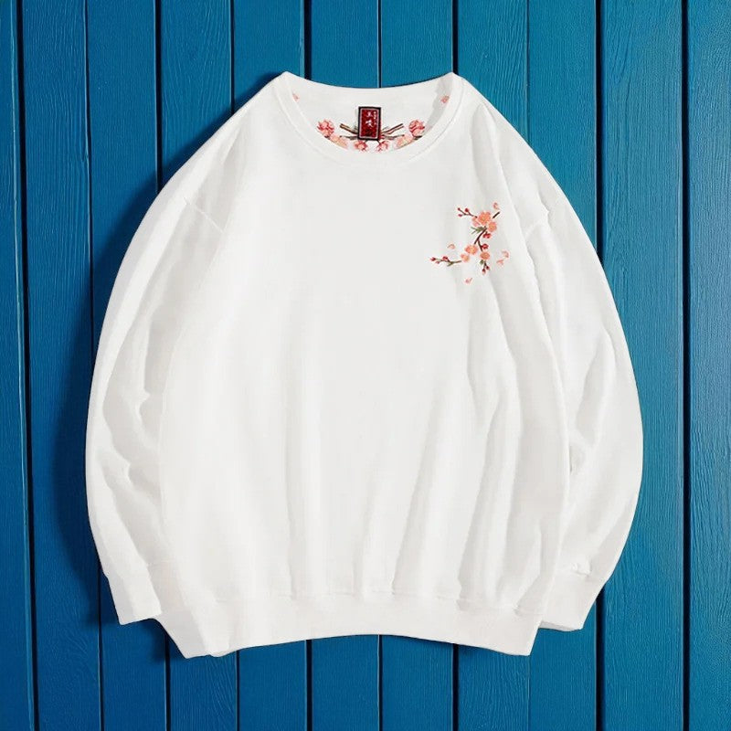 Embroidery - Yokosuka Style Sweatshirt "Sakura Branch"