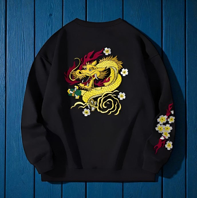 Embroidery - Embroidered Hoodie "Ryū"