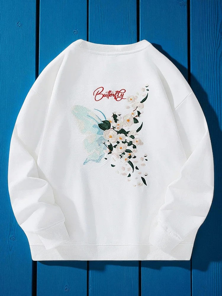 Embroidery - Sweatshirt "Butterfly"