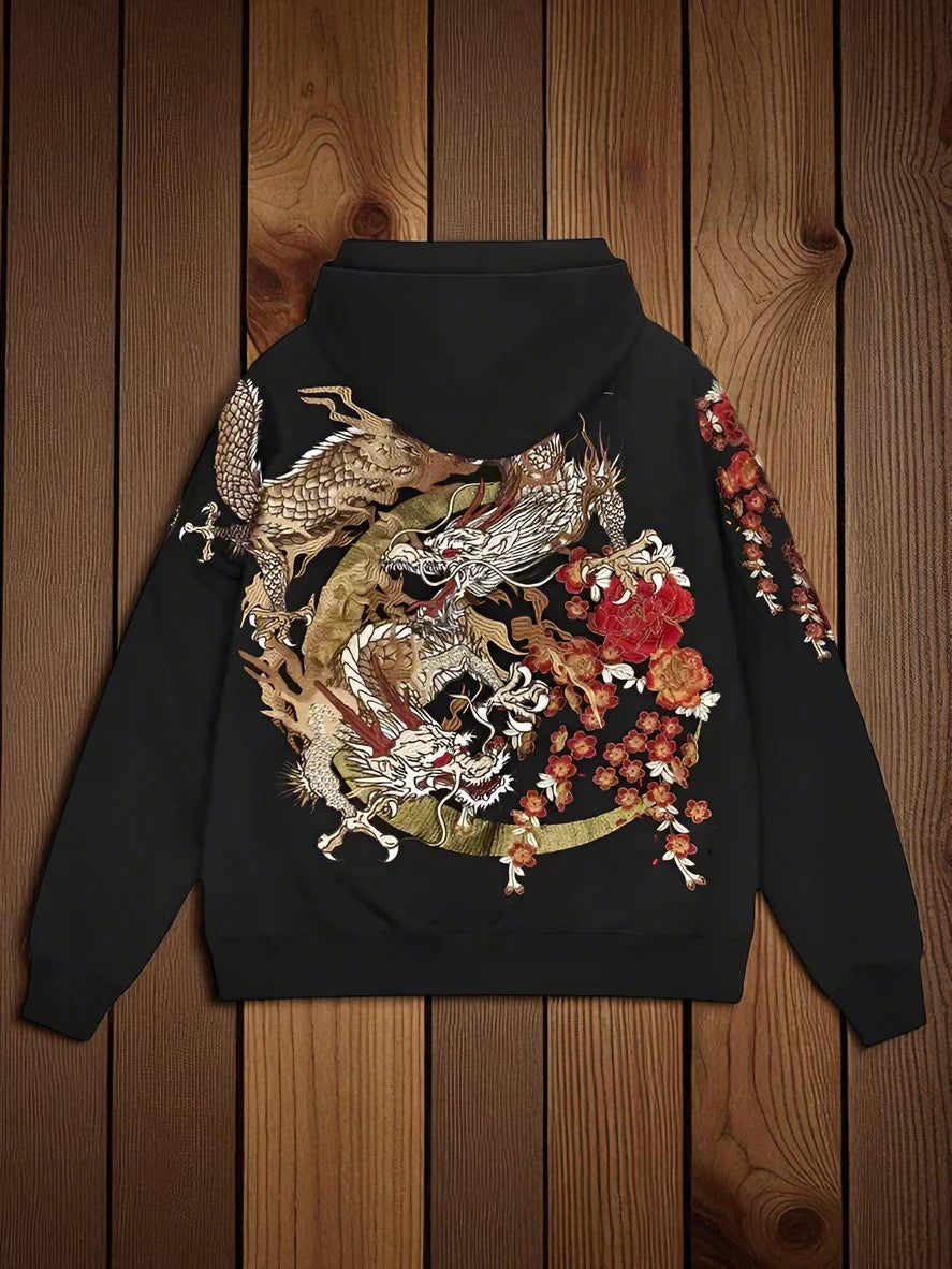 Embroidery - Yokosuka Style Zip-Up Hoodie "Mizuchi"