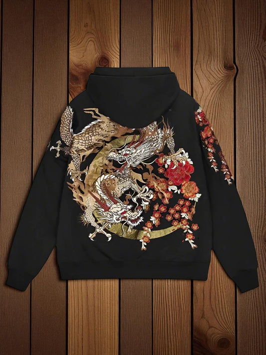 Embroidery - Yokosuka Style Zip-Up Hoodie "Mizuchi"
