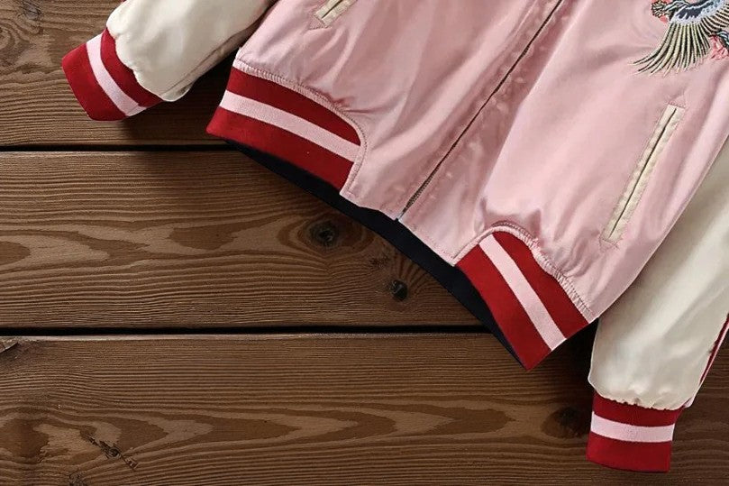 Embroidery - Reversible Yokosuka Style Jacket "CrouchingTiger"