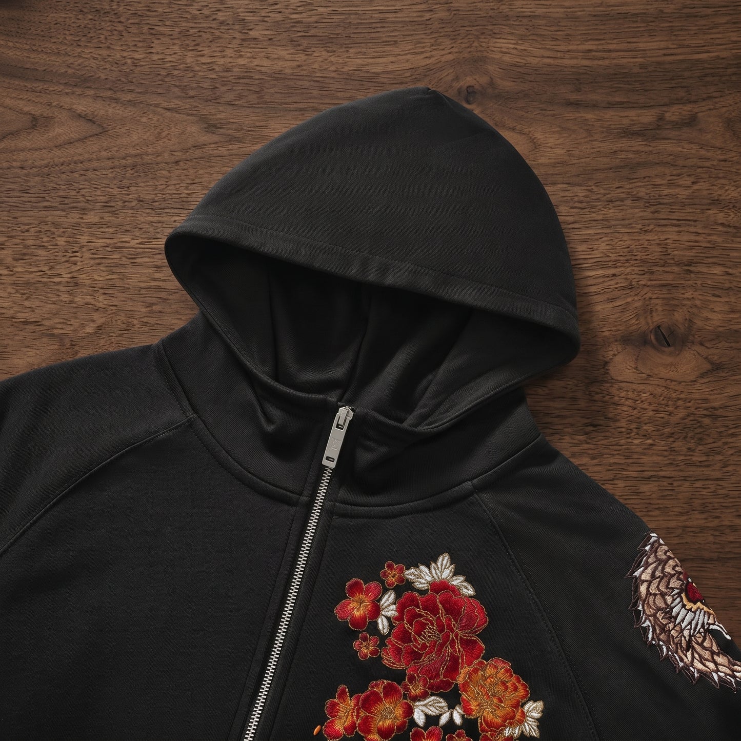 Embroidery - Zipper Hoodie "Watatsumi"
