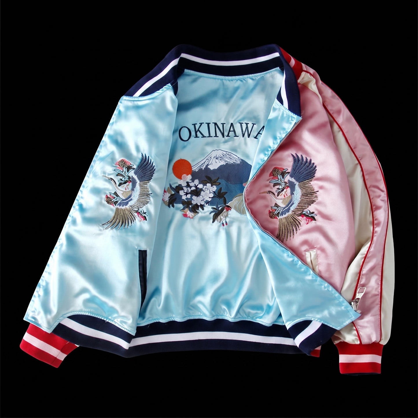 Embroidery - Reversible Sukajan Jacket "Japan"