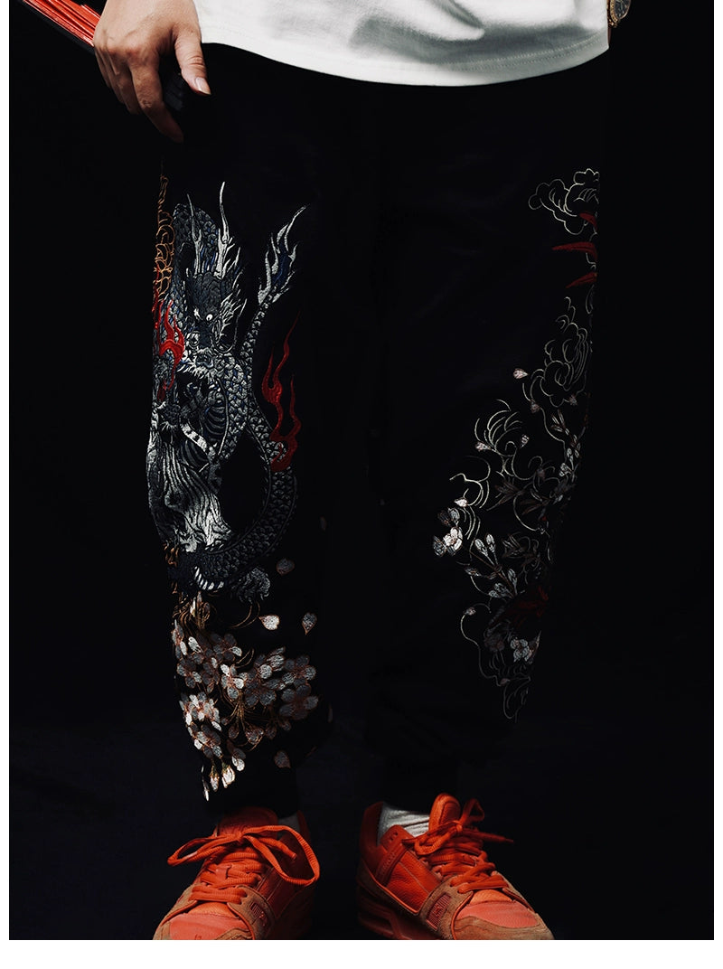 Embroidery - Yokosuka Style Trousers "Ryū with Tora"