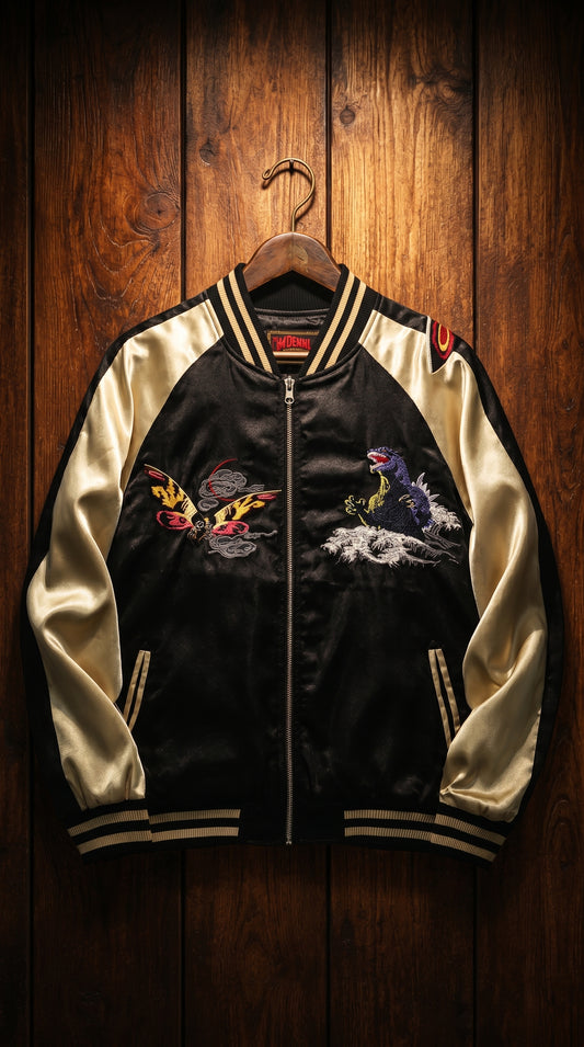 Embroidery - Sukajan Jacket "Hornet and Godzilla"