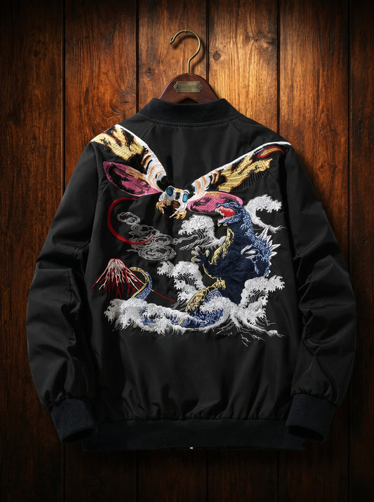 Embroidery - Bomber Jacket "Hornet and Godzilla"