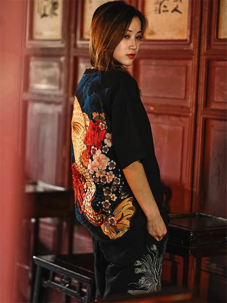 Embroidery - Yokosuka Style T-Shirt "Koi"