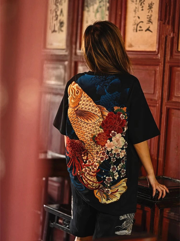 Embroidery - Yokosuka Style T-Shirt "Koi"