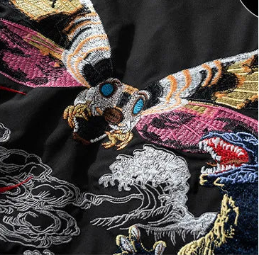 Embroidery - Bomber Jacket "Hornet and Godzilla"