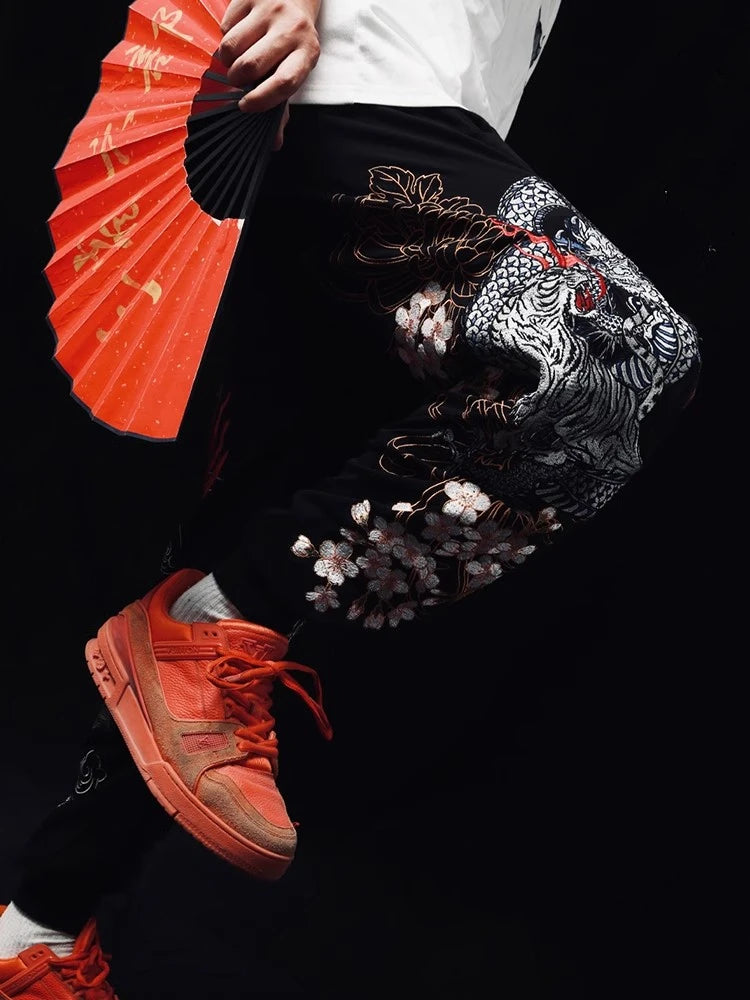 Embroidery - Yokosuka Style Trousers "Ryū with Tora"