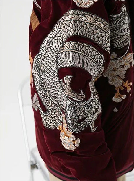 Embroidery - Velour Sukajan Jacket "Watatsumi"