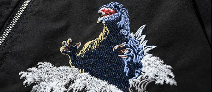 Embroidery - Bomber Jacket "Hornet and Godzilla"
