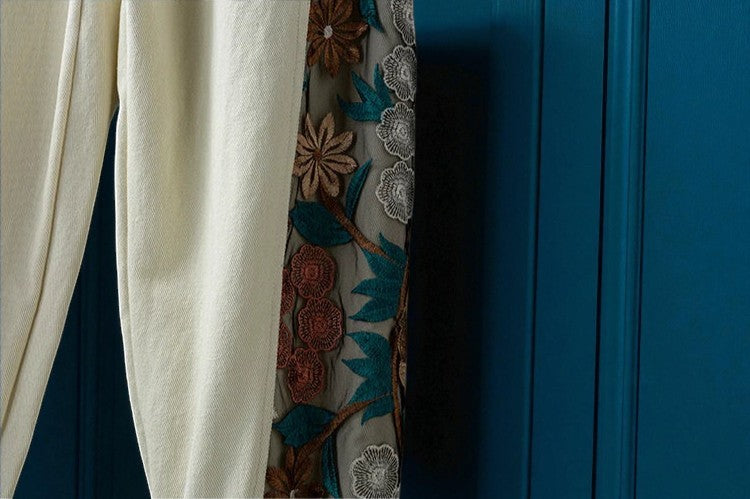 Embroidery - Casual Pants "Spring Garden"
