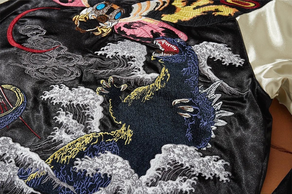 Embroidery - Yokosuka Style Jacket "Hornet and Godzilla"