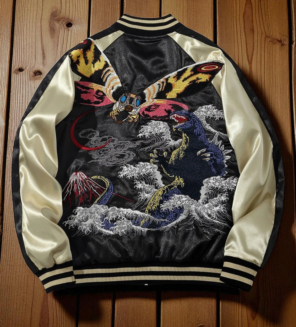 Embroidery - Yokosuka Style Jacket "Hornet and Godzilla"