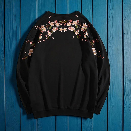 Embroidery - Yokosuka Style Sweatshirt "Sakura Branch"