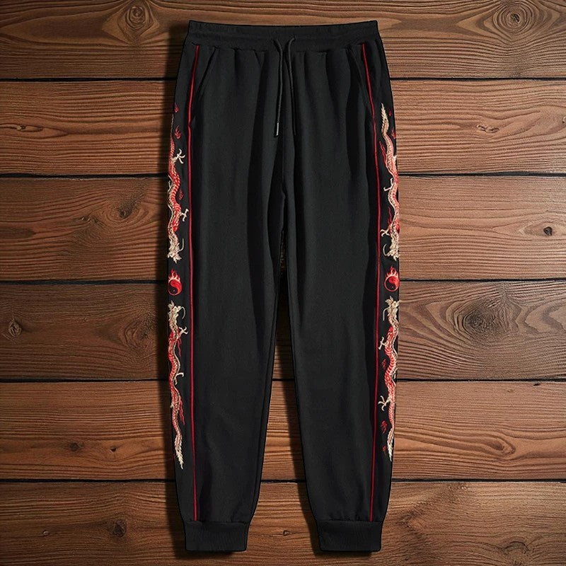 Embroidery - Casual Pants "In Yo Dragon"